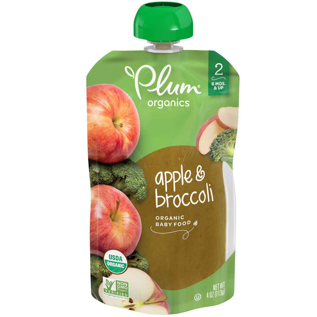 Plum Organics Plum Broccoli/Apple (6X4 OZ)