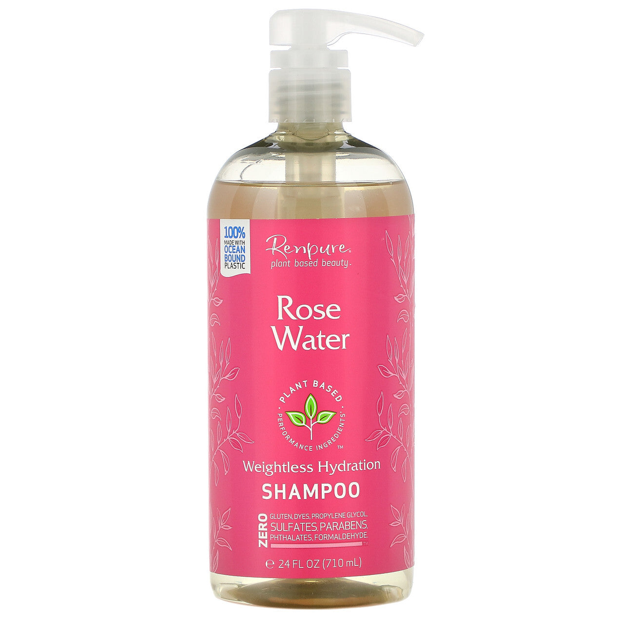 Renp rose water shampoo ( 1 x 24 oz )