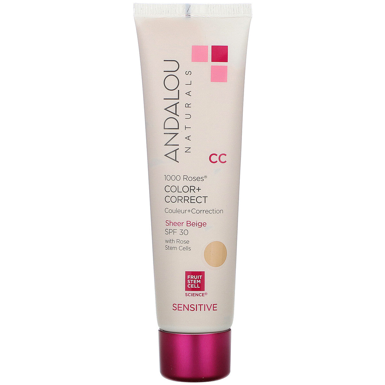Andalou Naturals 1000 Roses CC Nude SPF 30 (1x2 OZ)