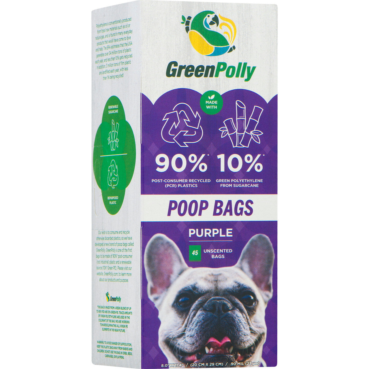 Grnply poop bagroll prpl ( 12 x 45 ct )