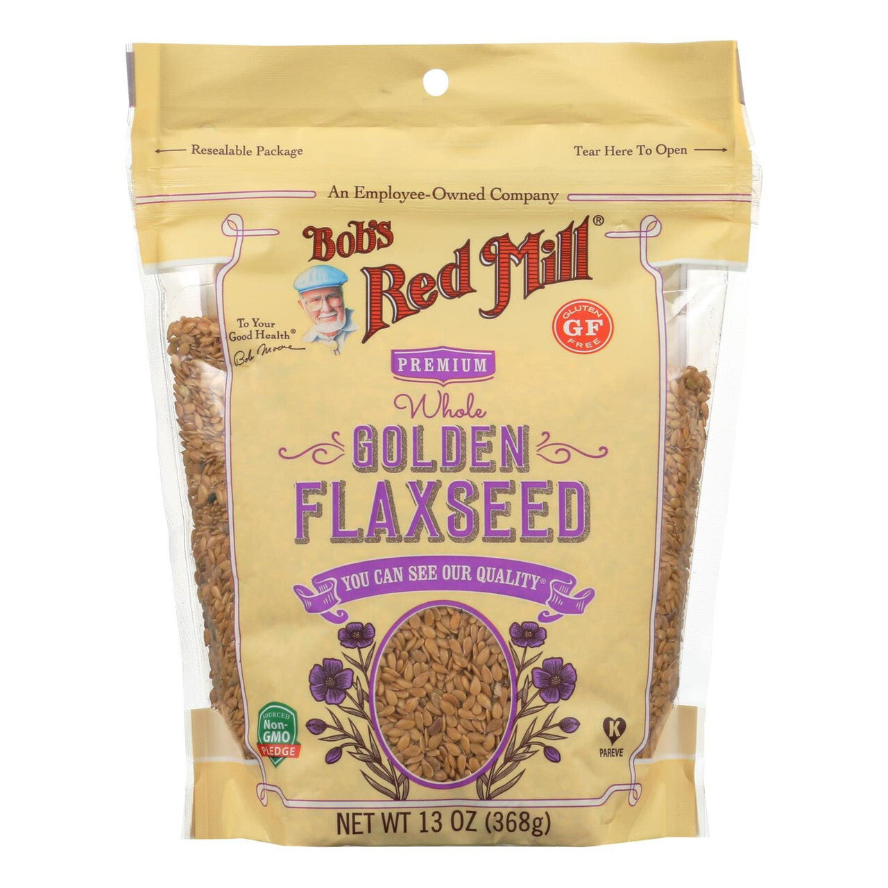 Bobs flaxseeds golden gf ( 4 x 13 oz )