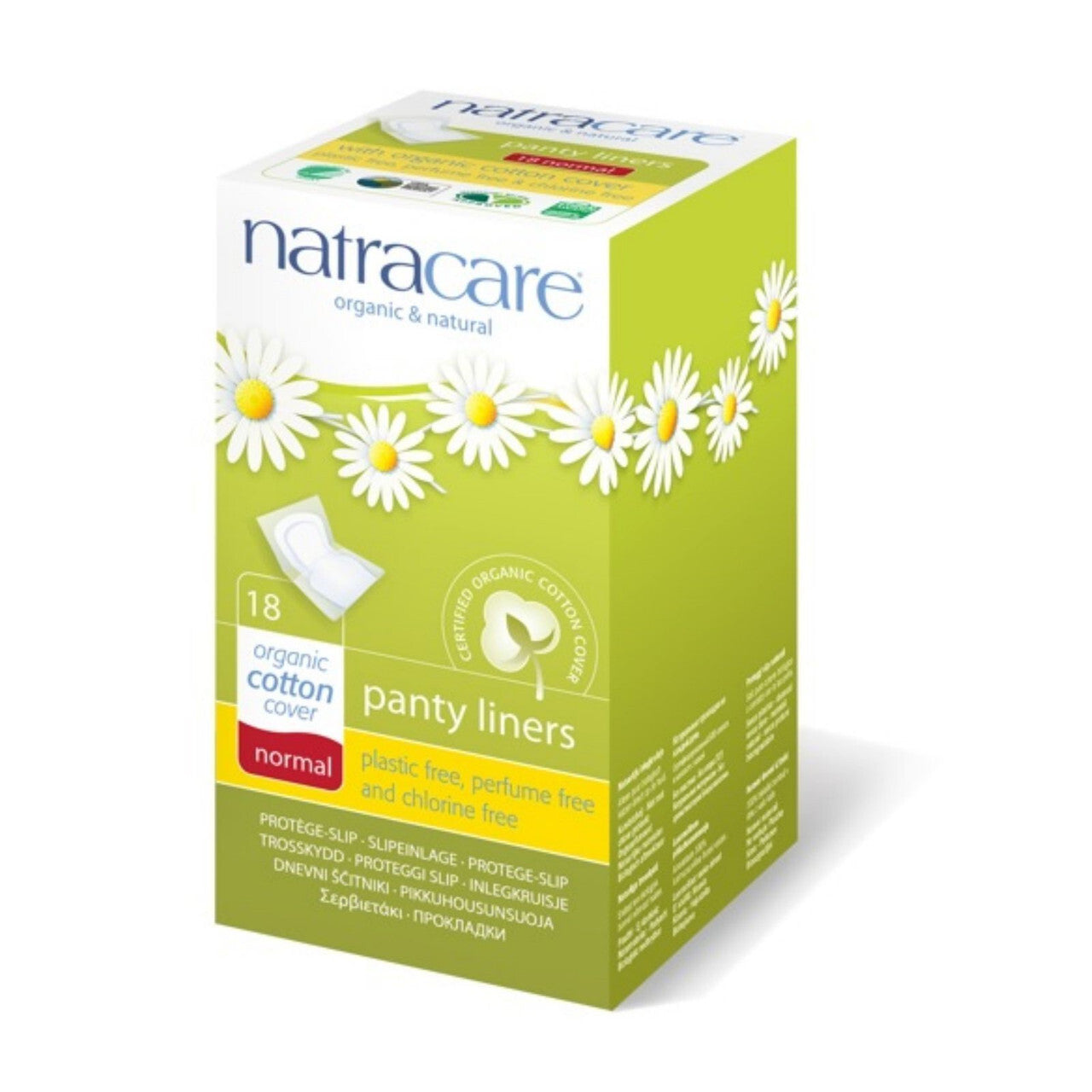 Natracare Normal Wrapped Panty Liners (1x18 Ct)