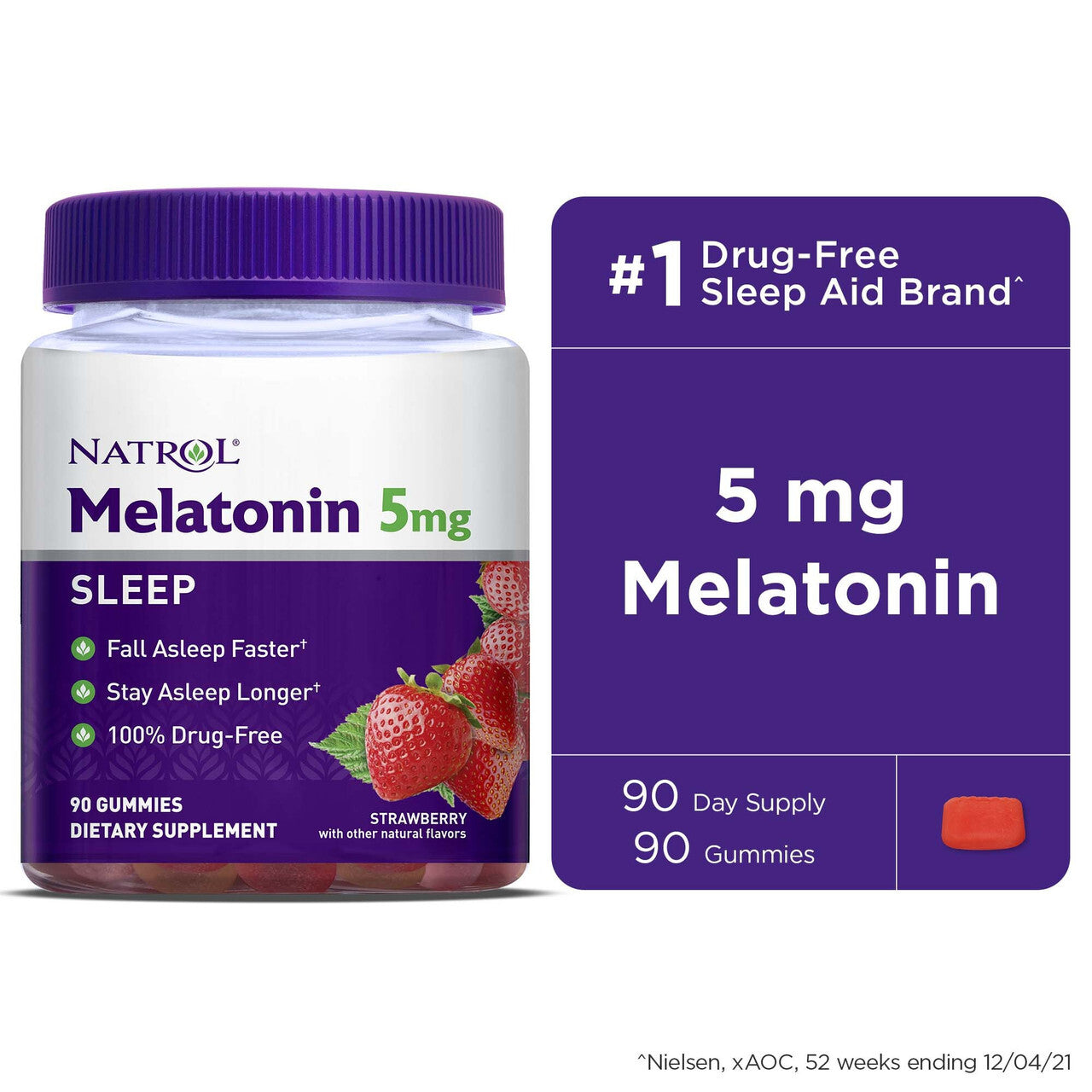 Ntrl melatonin gumm 5mg ( 1 x 90 ct   )