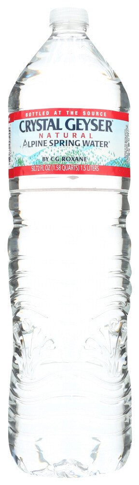 Crystal Geyser Alpine Spring Water Plastic 1.5 Liter (12x50.7 Oz)