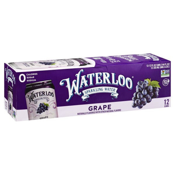 Wtrloo sprklng wtr grape ( 2 x 12 pack )