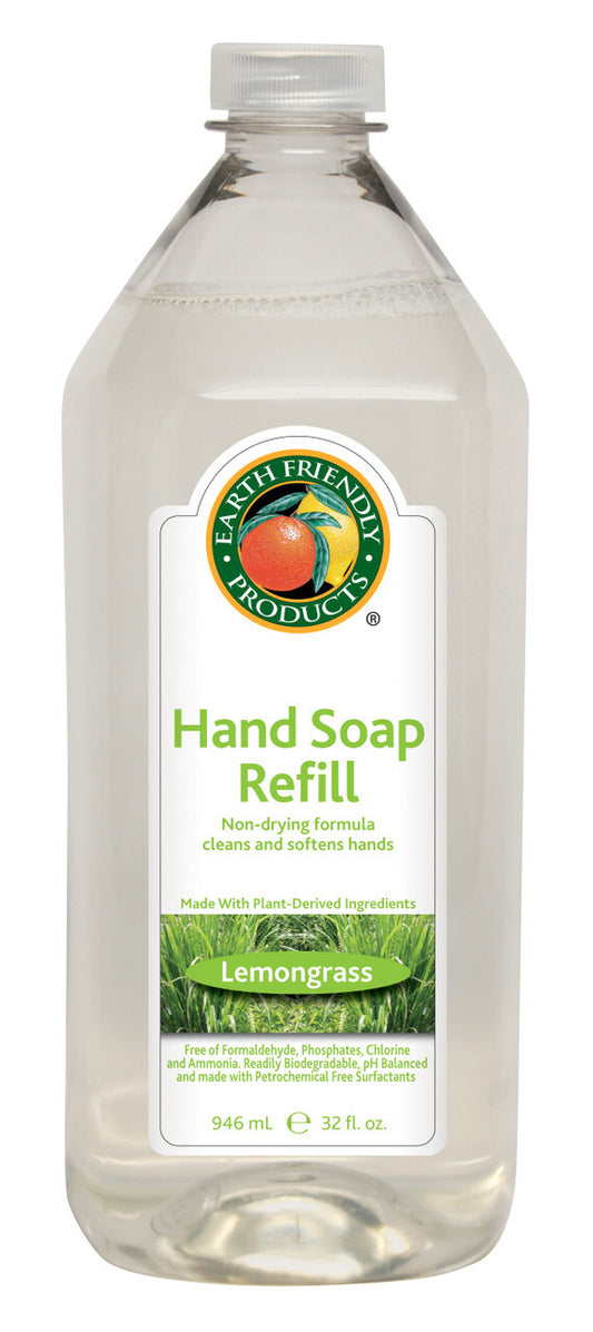 Earth Friendly Liquid Hand Soap Refill Lemongrass (6x32OZ )