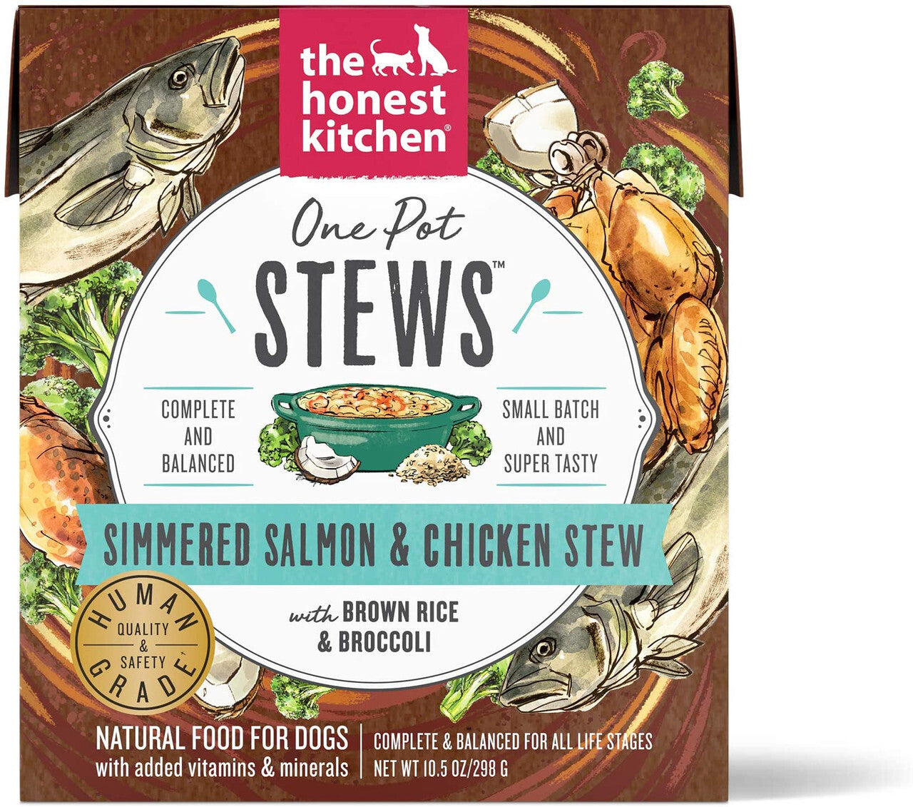 Hk dog fd stew slmn chck ( 6 x 10.5 oz   )