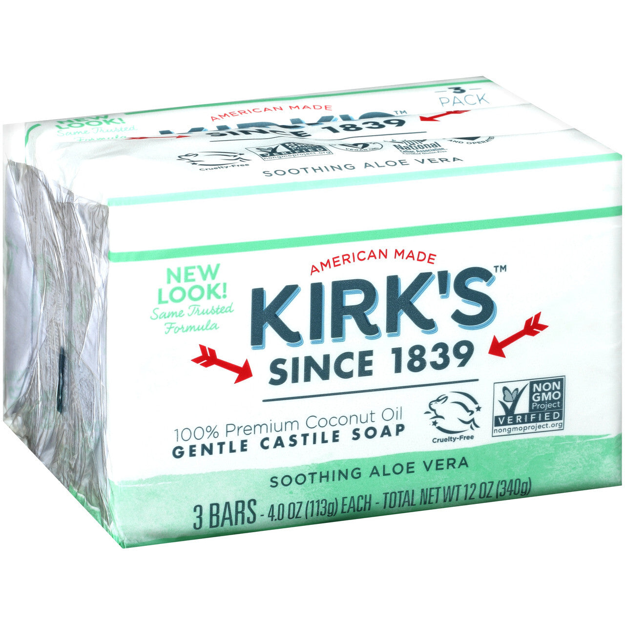 Kirk's Original SAloe Castile Bar  (1x3 PACK)