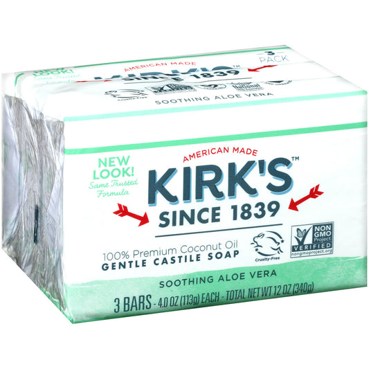 Kirk's Original SAloe Castile Bar  (1x3 PACK)