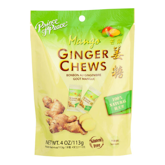 Prince ginger mango chew ( 1 x 4 oz   )