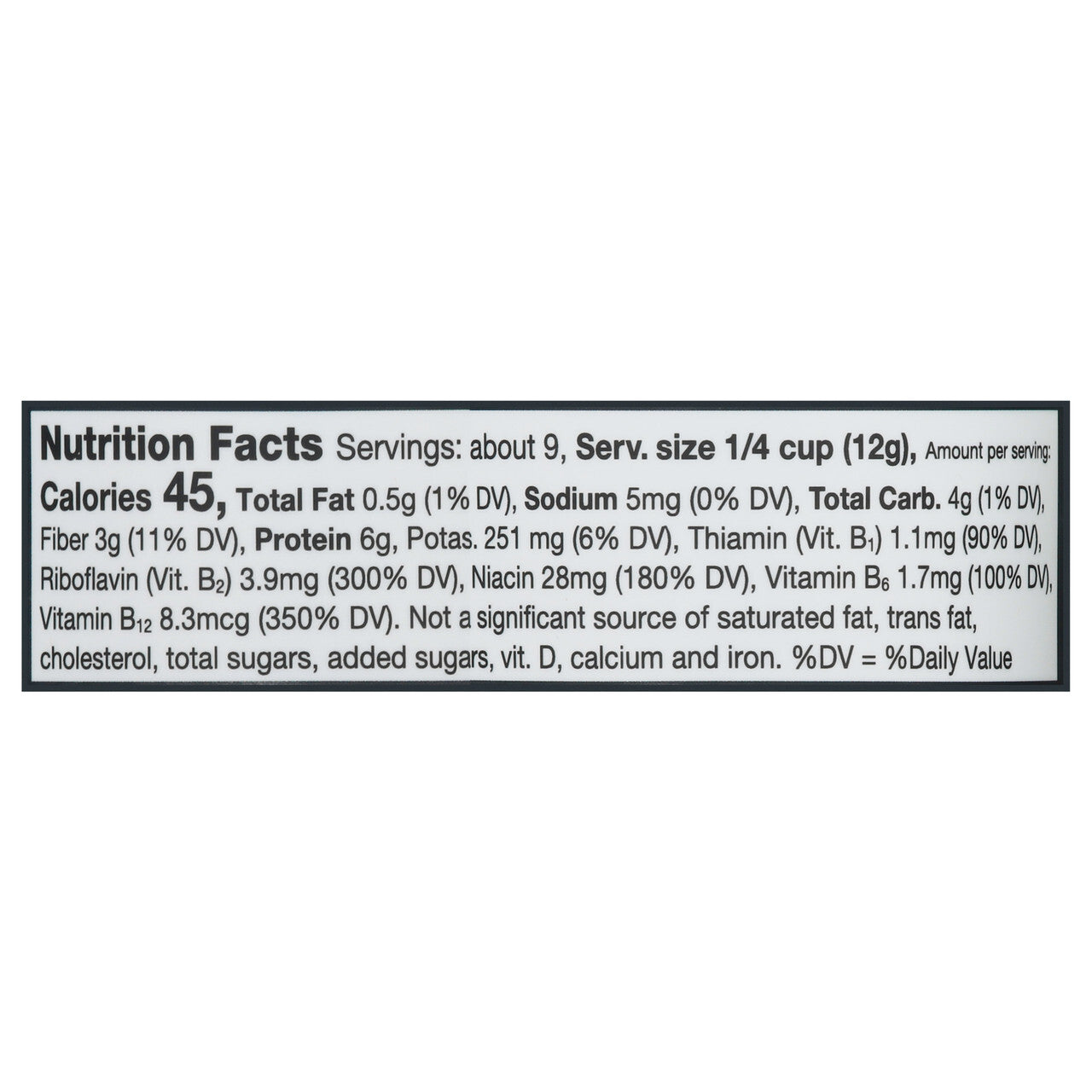 Fc premium nutrtnl yeast ( 1 x 3.6 oz   )