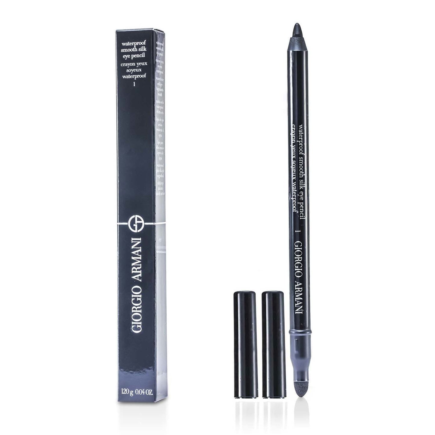 GIORGIO ARMANI - Waterproof Smooth Silk Eye Pencil - # 01 (Black) L33176 1.2g/0.04oz