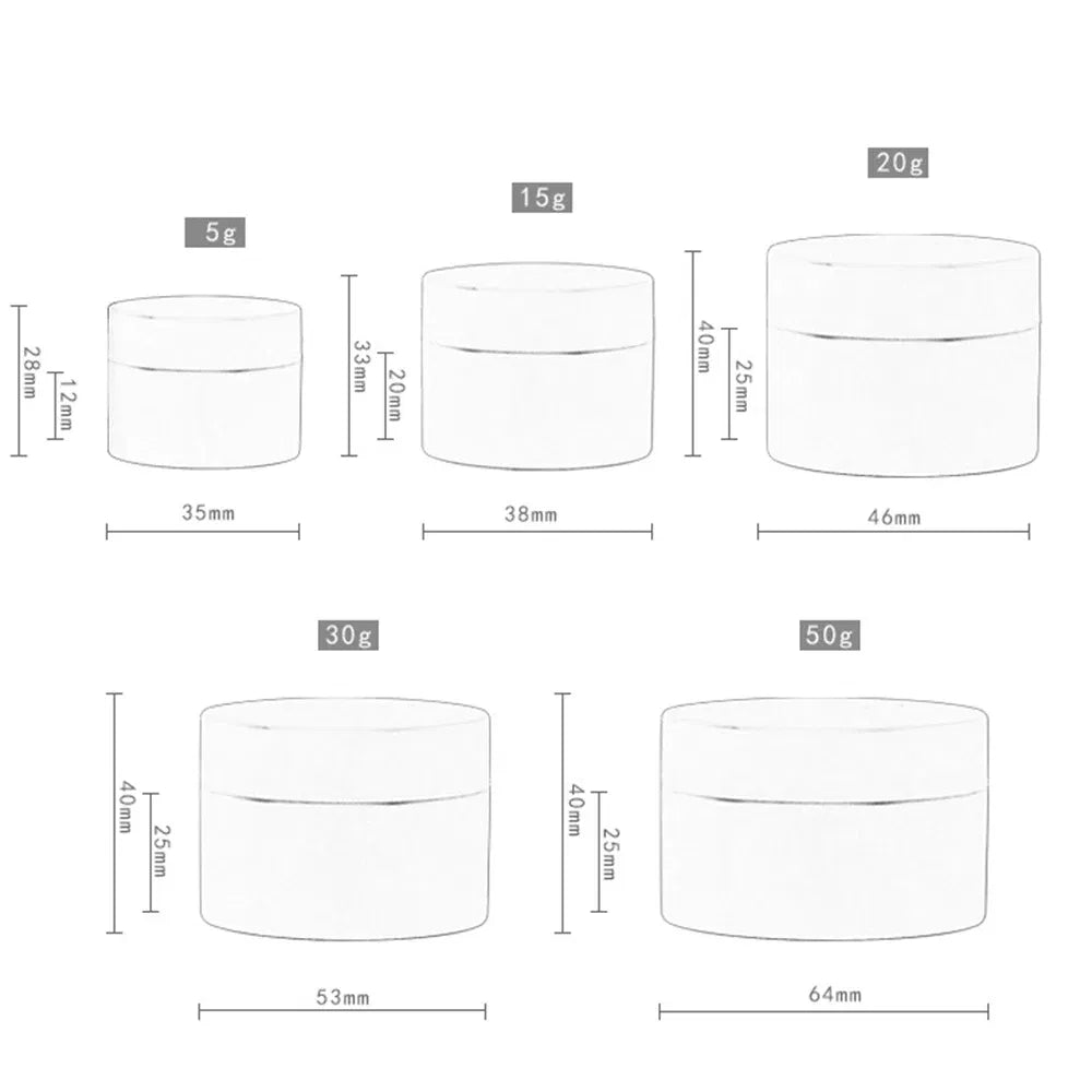 Color: Dark Khaki, Specifications: 18ml, Ships From: CHINA - 5g /15g/20g/30g/50g Empty Tight Waist Container Empty Travel Pp Facial Cream Jar Cosmetic Plastic Box Cosmetic Refillable Bottle