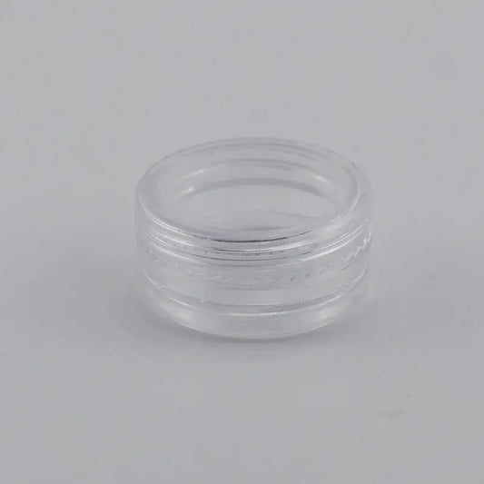 Color: Clear - 15pcs 2g 3g Empty Jars Refillable Mini Plastic Bottle Cosmetic Jar Container Small Round Bottle Little Cream Jar Solid Perfume