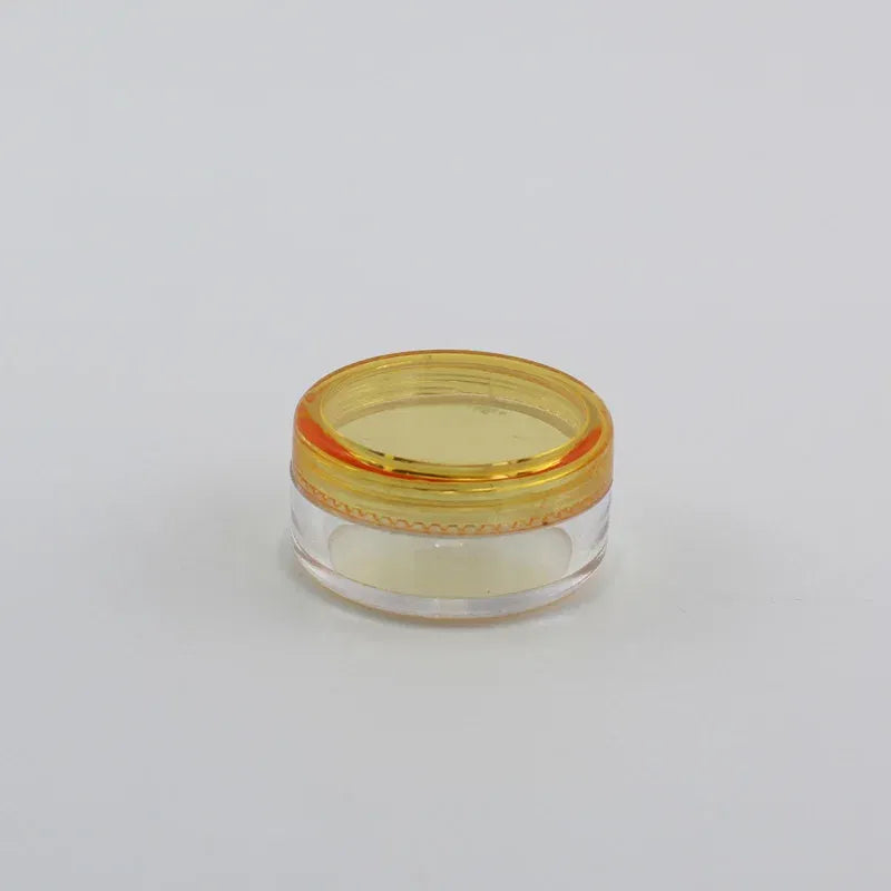 Color: Dark Khaki - 15pcs 2g 3g Empty Jars Refillable Mini Plastic Bottle Cosmetic Jar Container Small Round Bottle Little Cream Jar Solid Perfume