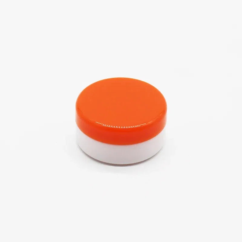 Color: Orange - 15pcs 2g 3g Empty Jars Refillable Mini Plastic Bottle Cosmetic Jar Container Small Round Bottle Little Cream Jar Solid Perfume