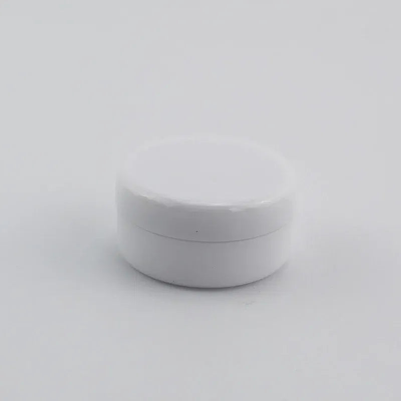 Color: WHITE - 15pcs 2g 3g Empty Jars Refillable Mini Plastic Bottle Cosmetic Jar Container Small Round Bottle Little Cream Jar Solid Perfume