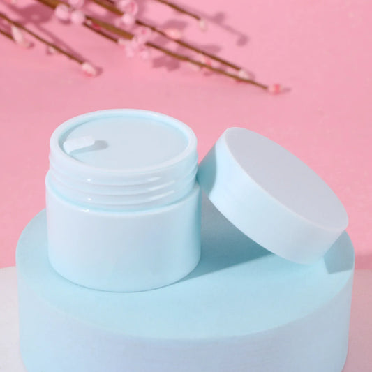 Color: light green, Specifications: 18ml, Ships From: CHINA - 5g /15g/20g/30g/50g Empty Tight Waist Container Empty Travel Pp Facial Cream Jar Cosmetic Plastic Box Cosmetic Refillable Bottle