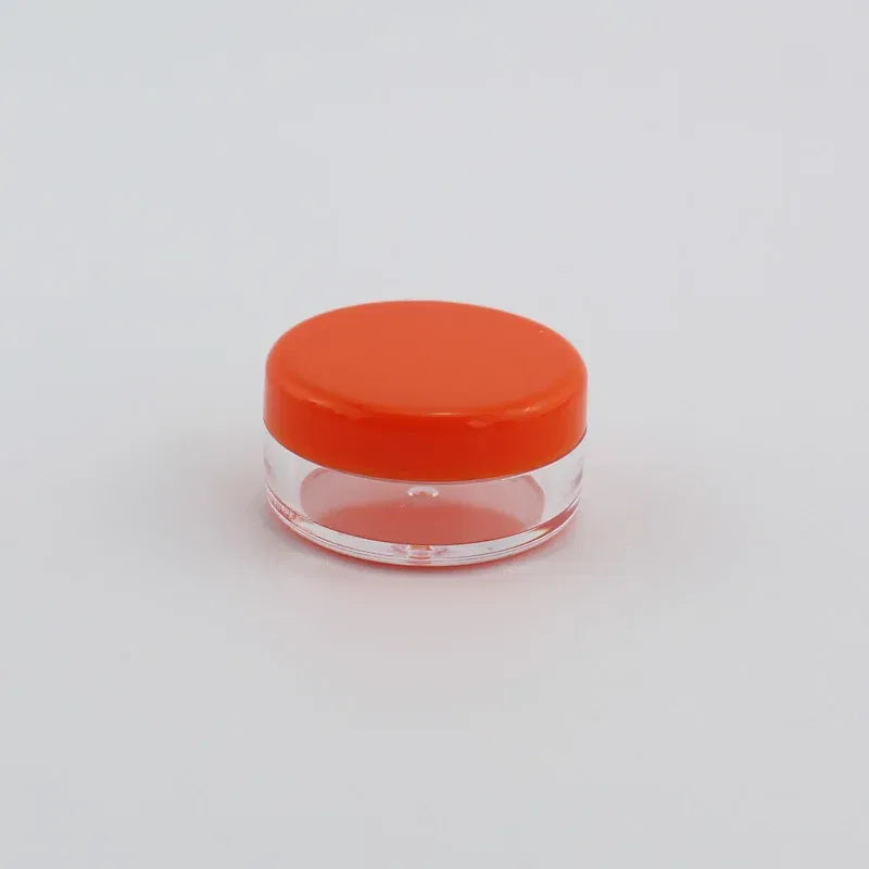 Color: Burgundy - 15pcs 2g 3g Empty Jars Refillable Mini Plastic Bottle Cosmetic Jar Container Small Round Bottle Little Cream Jar Solid Perfume