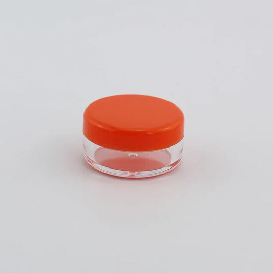 Color: Burgundy - 15pcs 2g 3g Empty Jars Refillable Mini Plastic Bottle Cosmetic Jar Container Small Round Bottle Little Cream Jar Solid Perfume