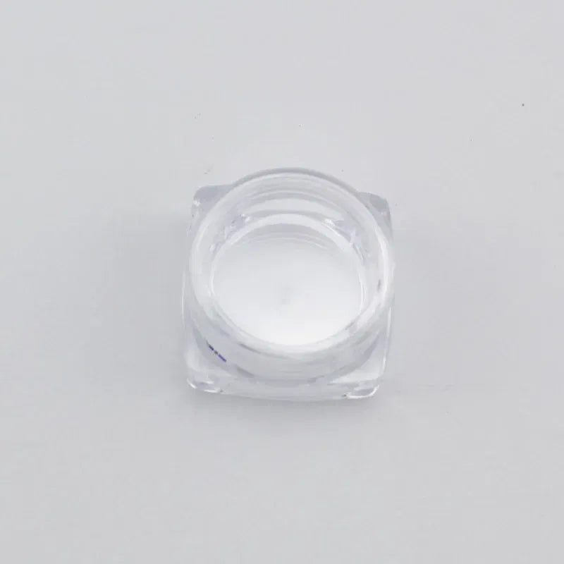 Color: Light Grey - 15pcs 2g 3g Empty Jars Refillable Mini Plastic Bottle Cosmetic Jar Container Small Round Bottle Little Cream Jar Solid Perfume