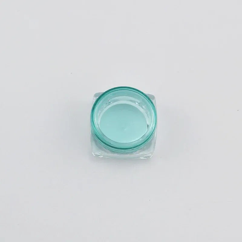 Color: green - 15pcs 2g 3g Empty Jars Refillable Mini Plastic Bottle Cosmetic Jar Container Small Round Bottle Little Cream Jar Solid Perfume
